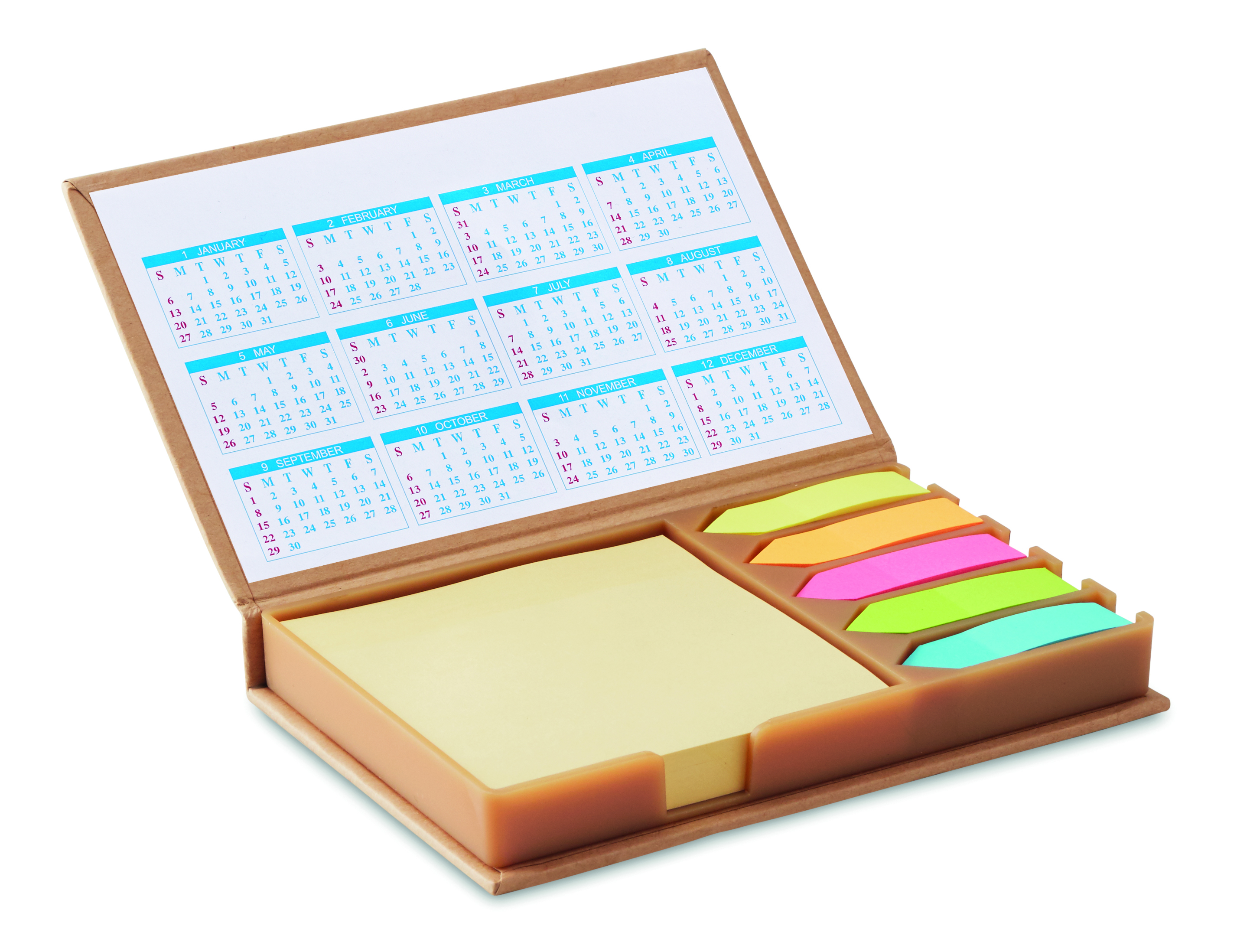 Notizzettelhalter mit Kalender MEMOCALENDAR