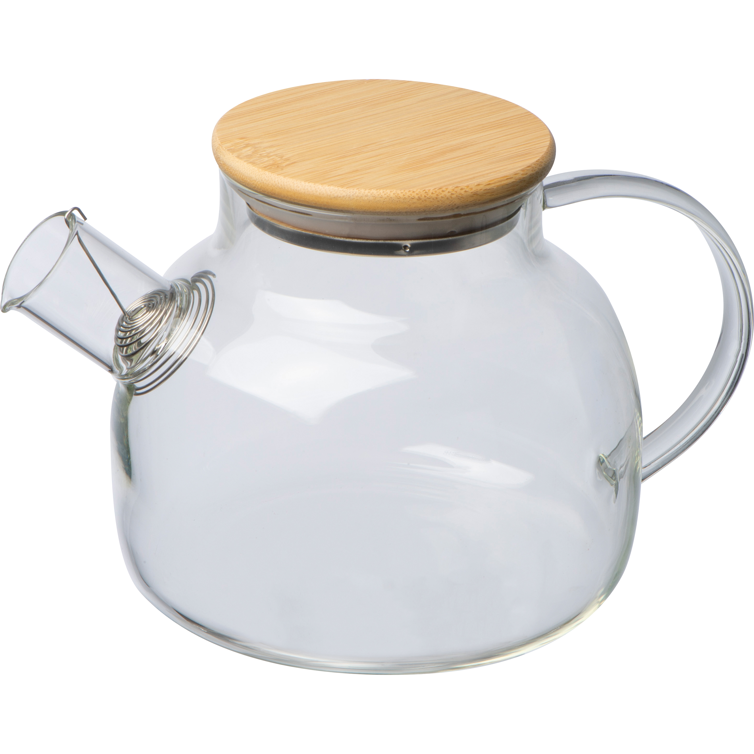 Glaskanne mit Bambusdeckel, 1.000ml