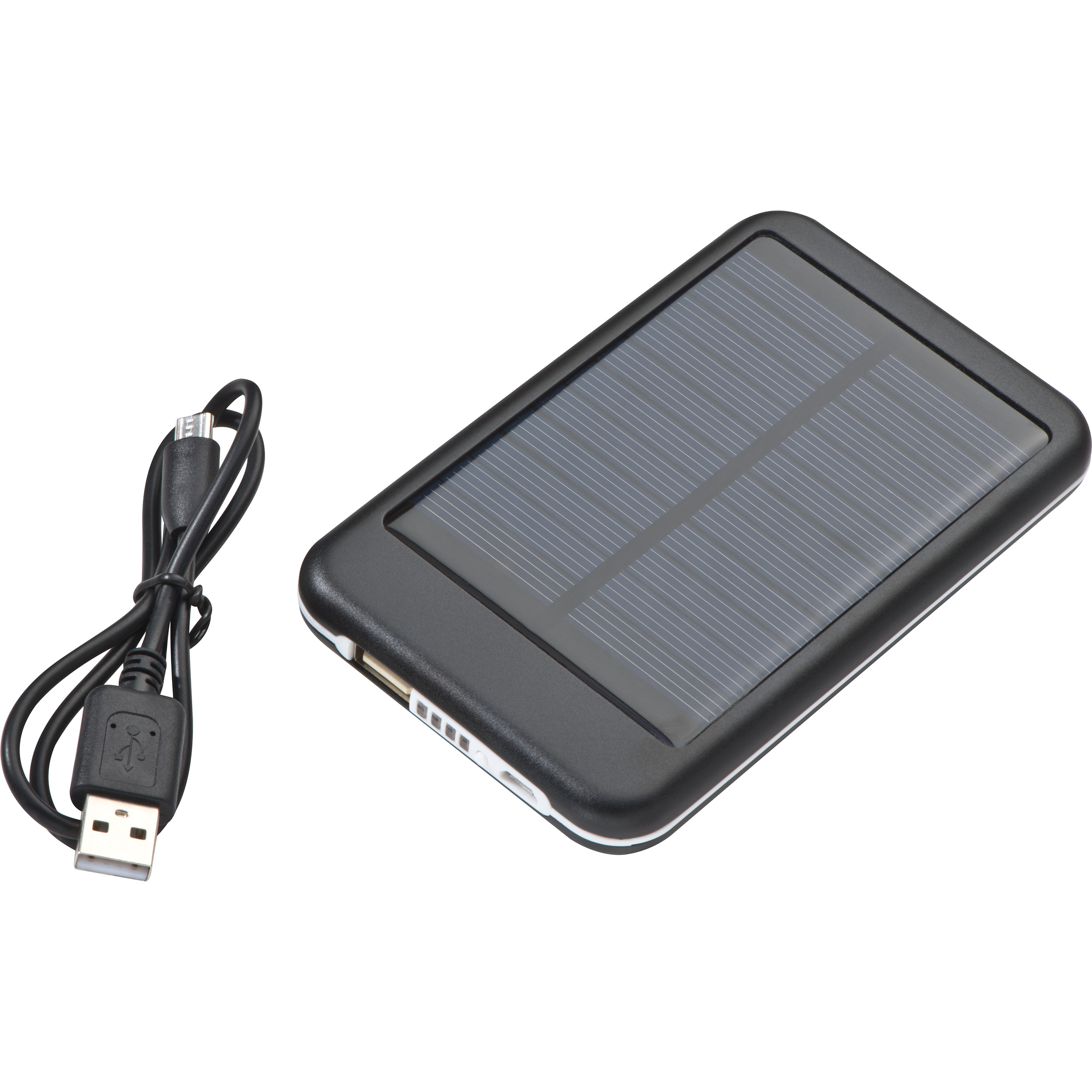 Solar Powerbank aus Metall mit 4.000 mAh