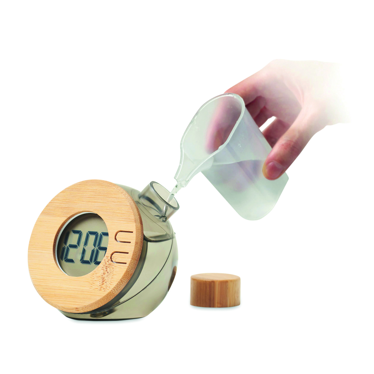 Wasserbetriebene LCD-Uhr DROPPY LUX