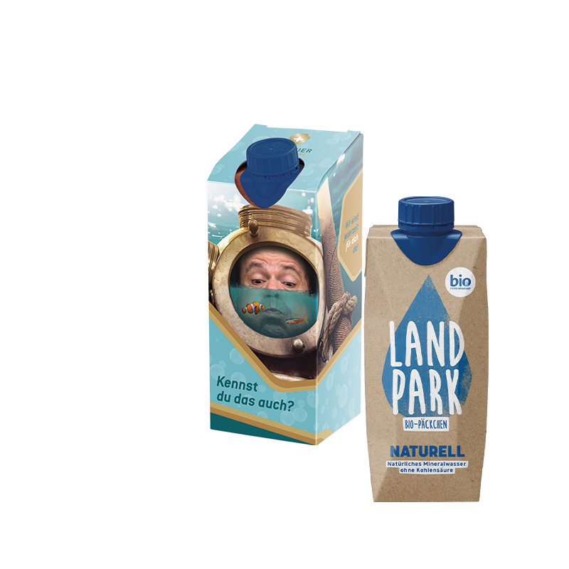 Drink Pack Landpark Mineralwasser naturelle in Werbeverpackung