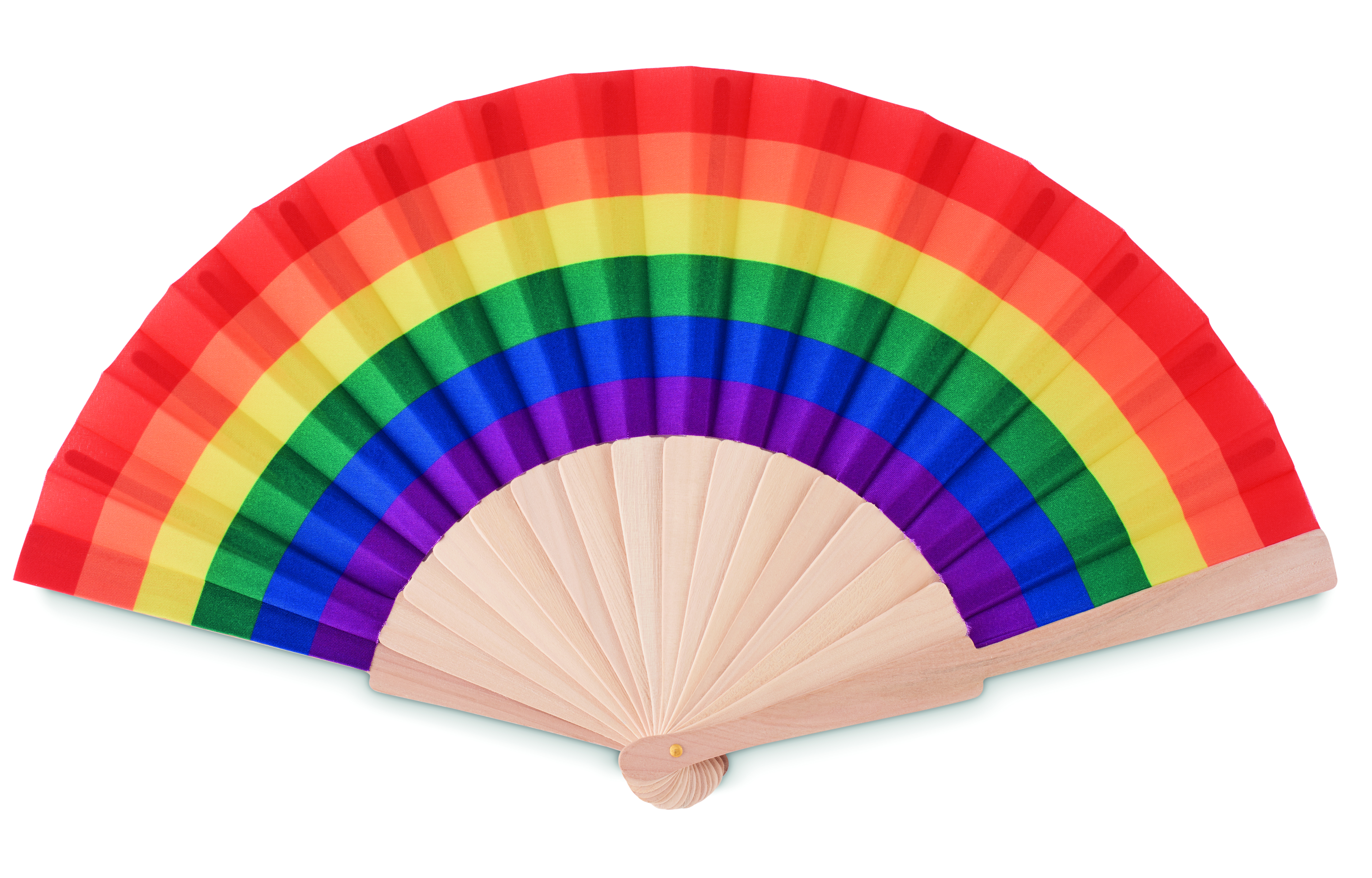 Fächer regenbogenfarbig BOWFAN