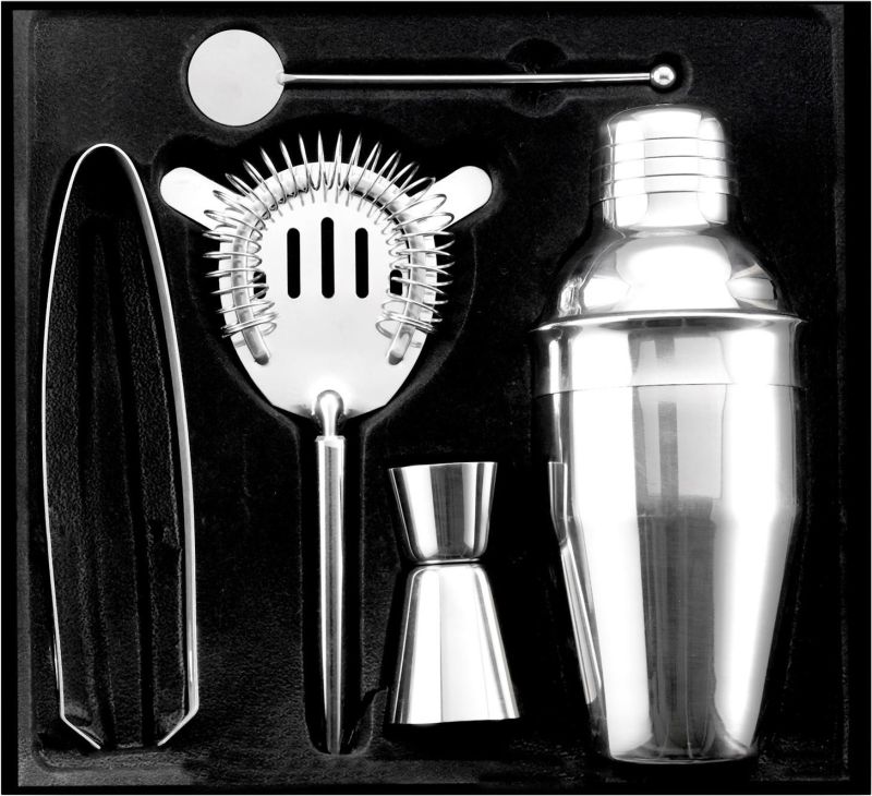 Cocktailshaker-Set aus Edelstahl Natalina