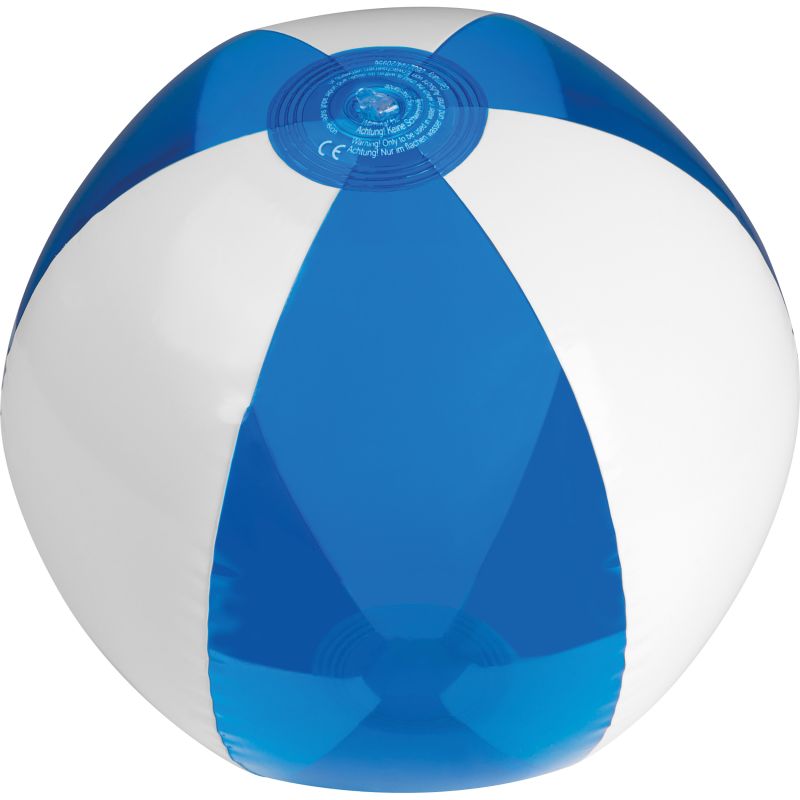 Strandball bicolour farbig / transparent