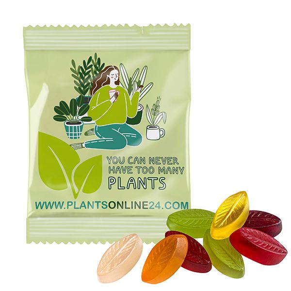 Fruchtgummi INDIVIDUELL 20 g, VEGAN im konventionellen Tütchen