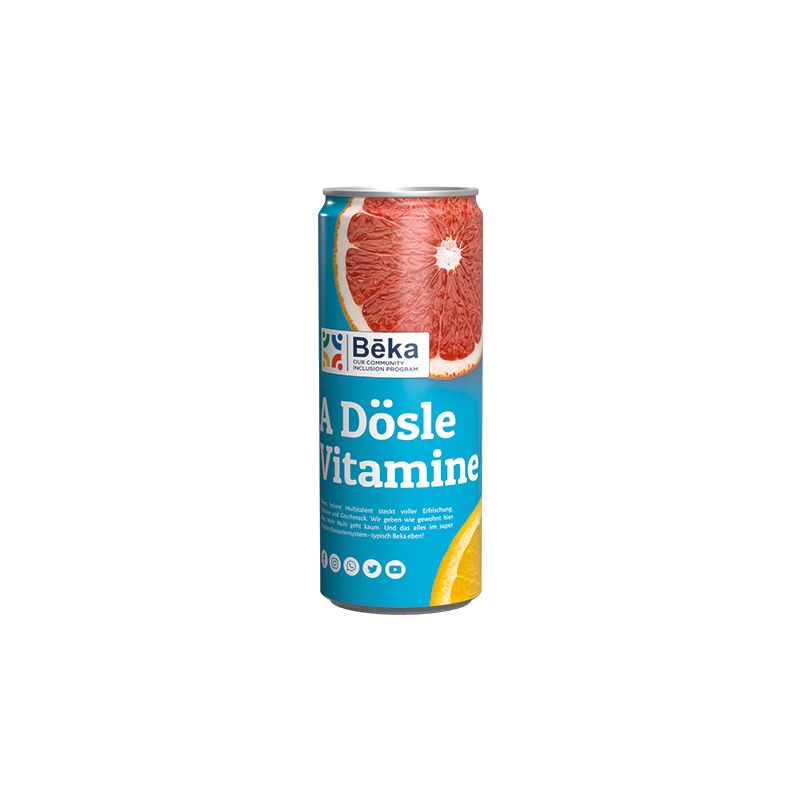 Getränkedose 250ml Isodrink Light, Sleeve-Folie weiß